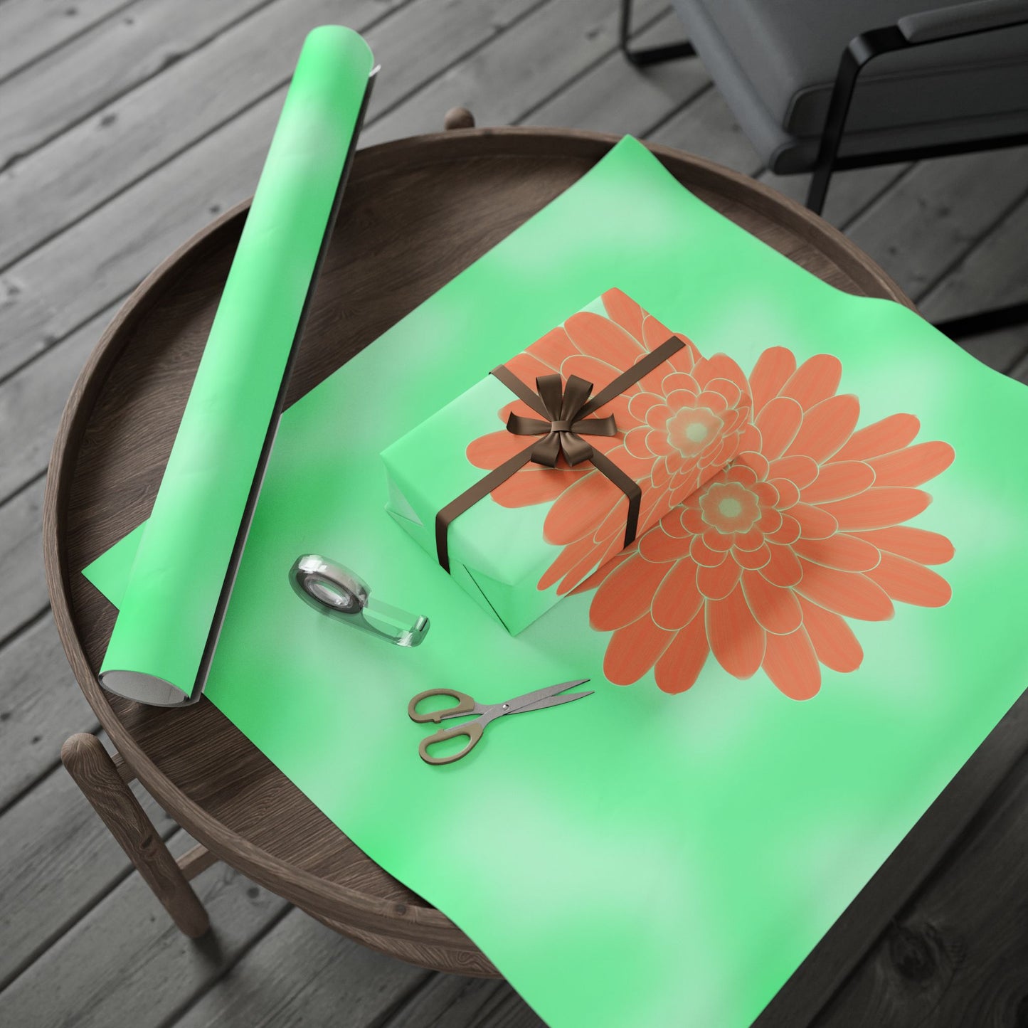Holiday Floral Gift Wrapping Paper – Vibrant Eco-Friendly Gift Wrap
