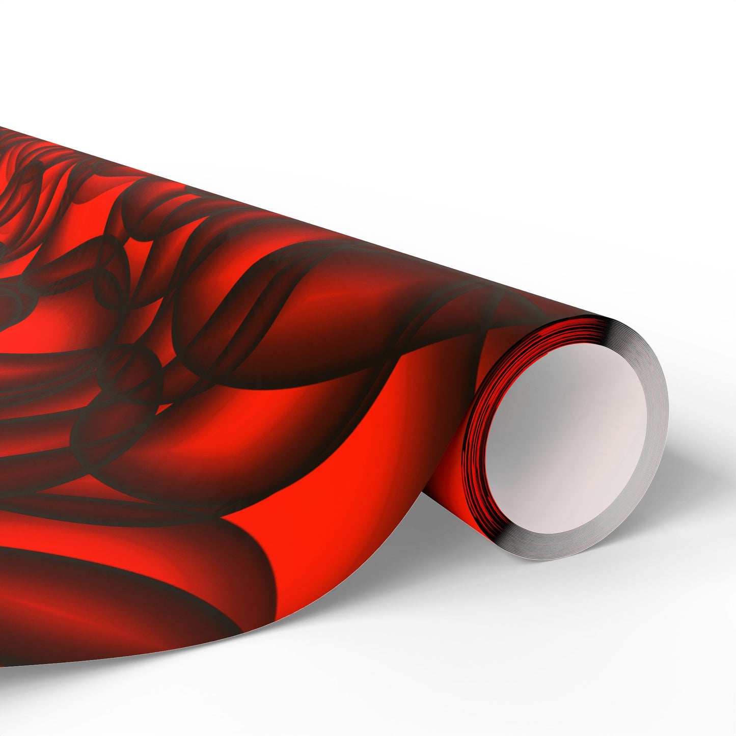 Vibrant Floral Wrapping Paper Red & Black Decorative Gift Wrap for Holidays, Birthdays, and Special Occasions