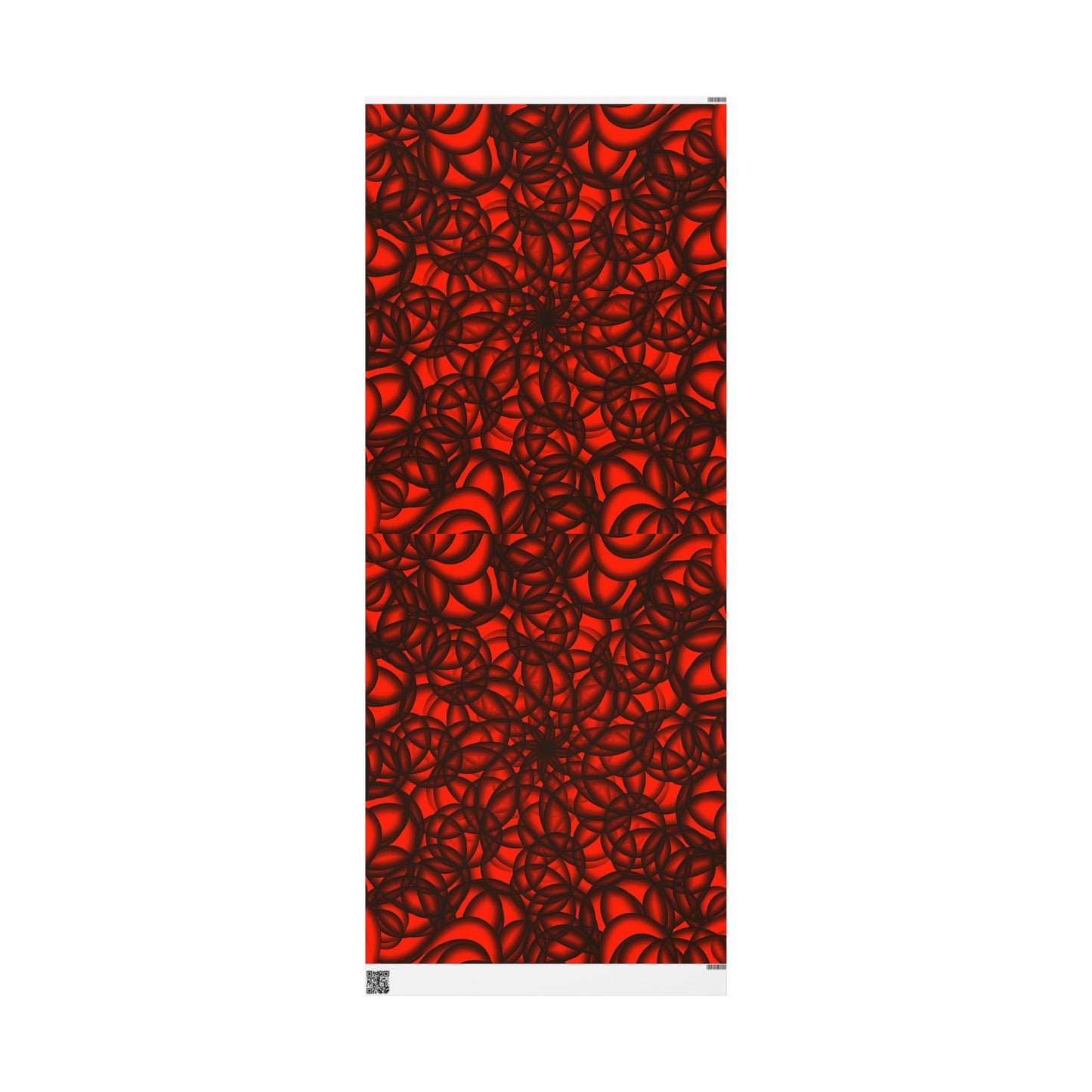 Vibrant Floral Wrapping Paper Red & Black Decorative Gift Wrap for Holidays, Birthdays, and Special Occasions