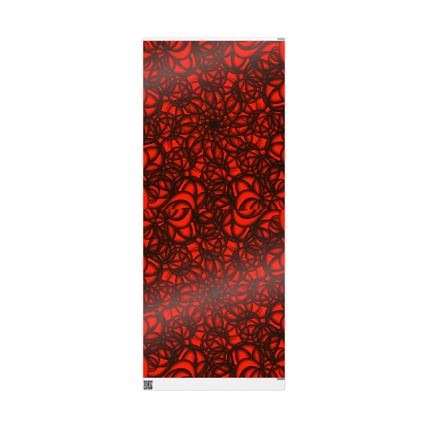 Vibrant Floral Wrapping Paper Red & Black Decorative Gift Wrap for Holidays, Birthdays, and Special Occasions