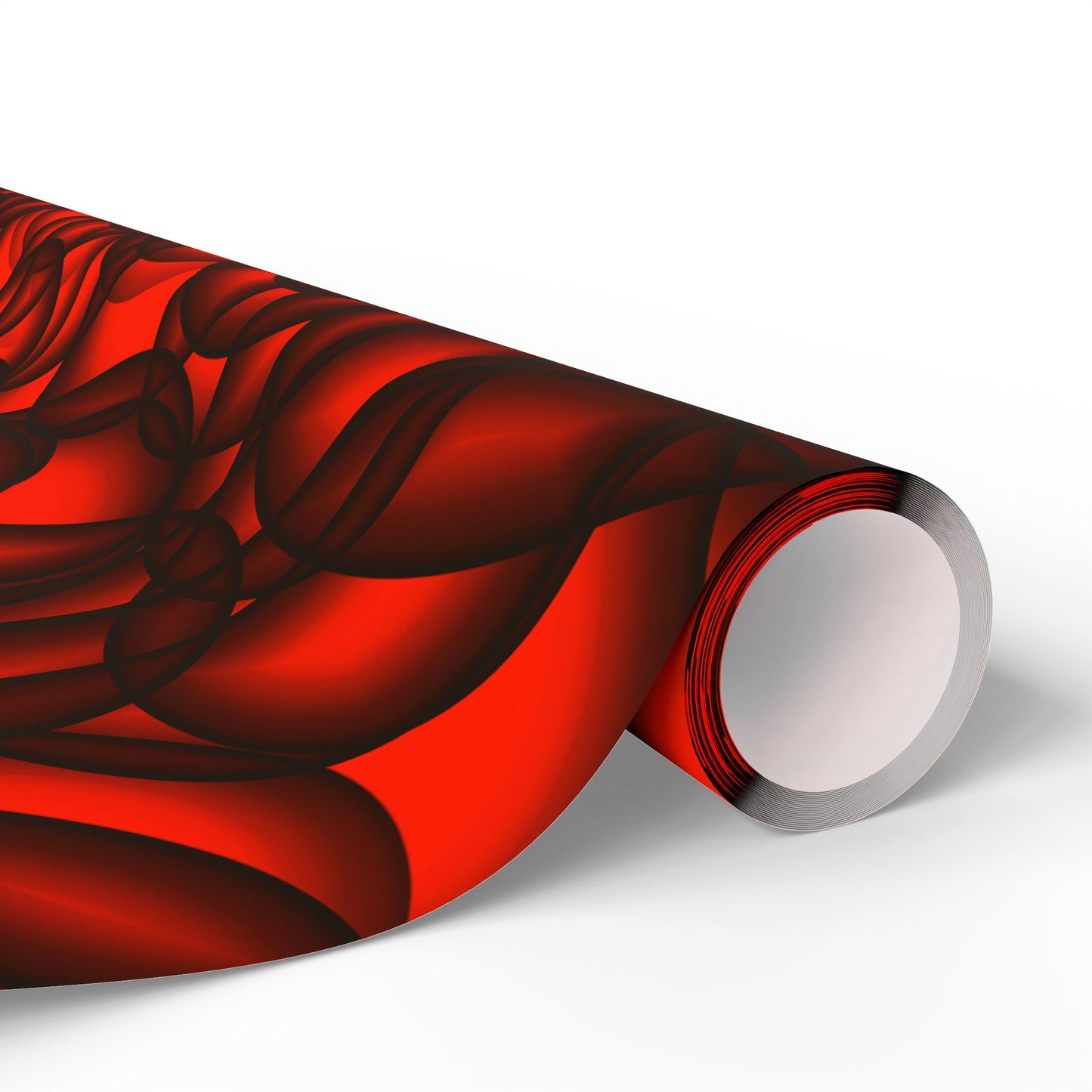 Vibrant Floral Wrapping Paper Red & Black Decorative Gift Wrap for Holidays, Birthdays, and Special Occasions