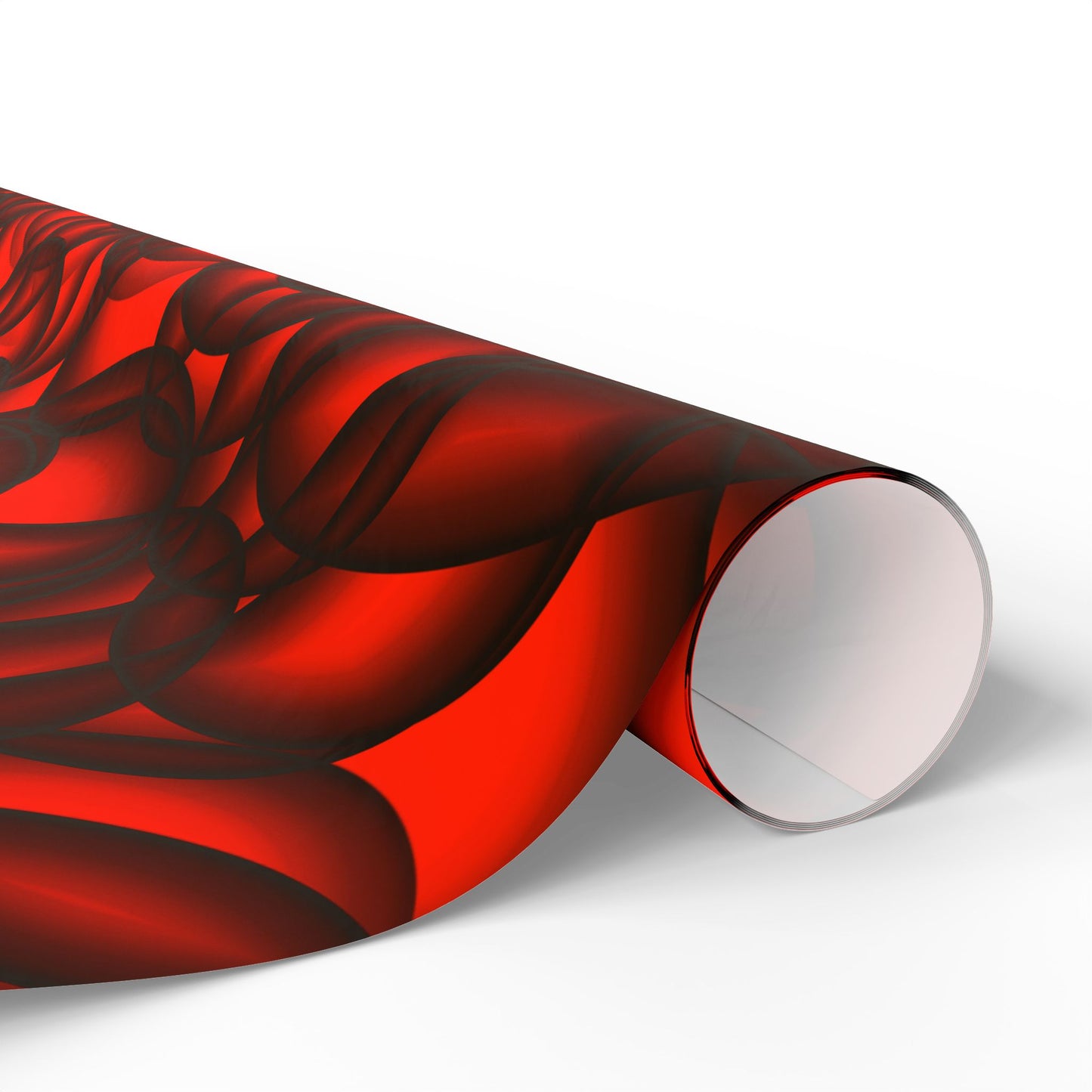 Vibrant Floral Wrapping Paper Red & Black Decorative Gift Wrap for Holidays, Birthdays, and Special Occasions