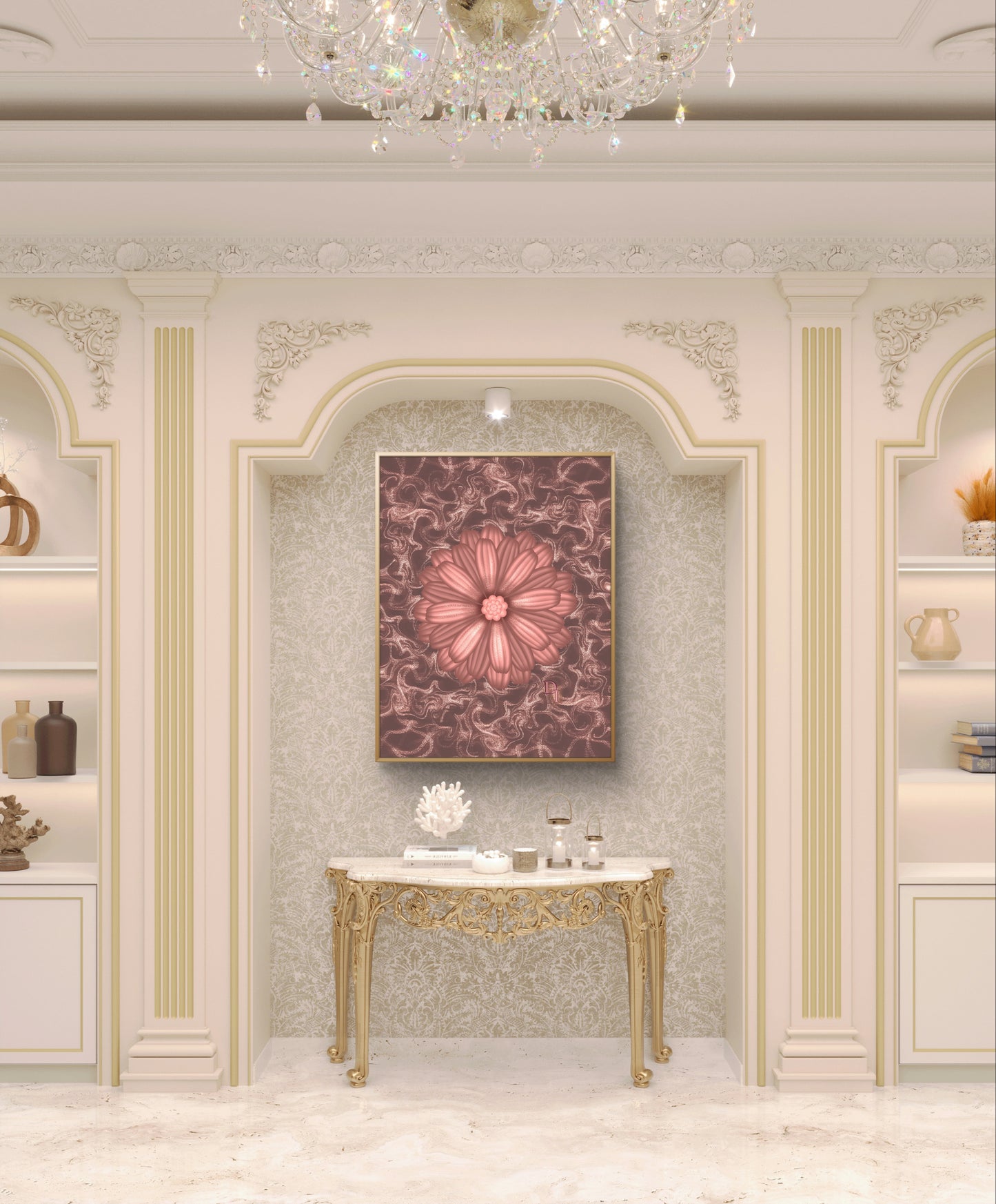 Ascendant Bloom – Luxury Botanical Art Print | Divinity Illustrations