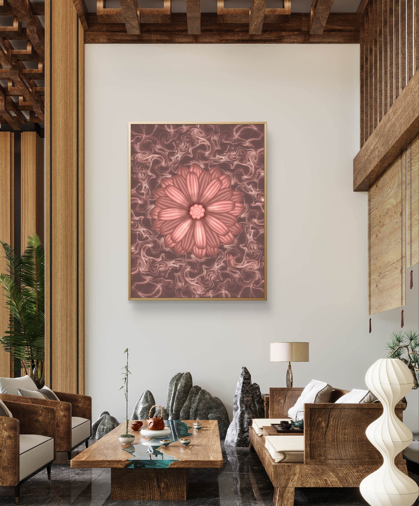Ascendant Bloom – Luxury Botanical Art Print | Divinity Illustrations