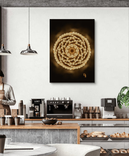 Golden Roots Echo – Luxury Botanical Art Print | Divinity Illustrations
