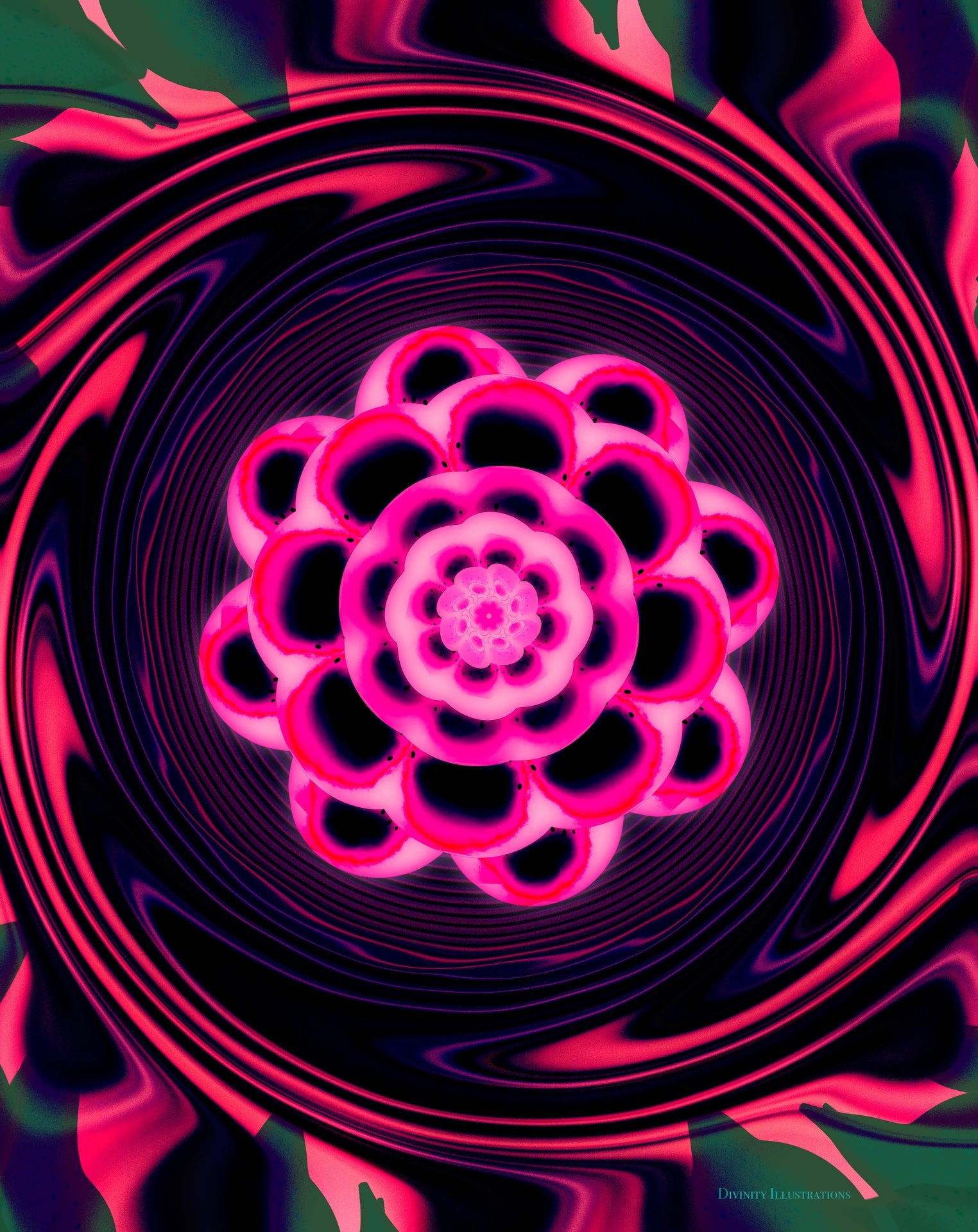 Handmade illustration in procreate custom design perfect as a holiday gift or displayed as wall art