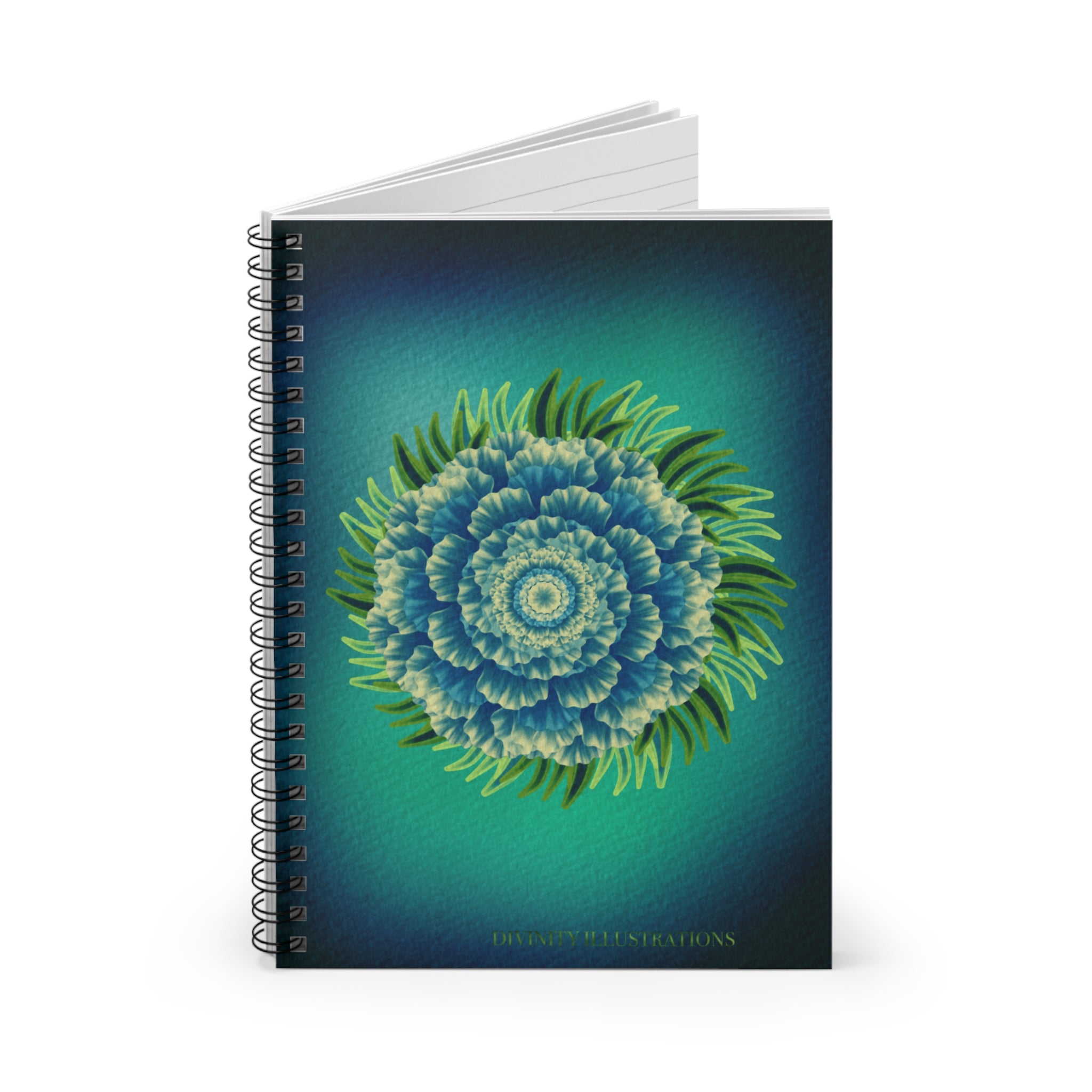 Botanical Spiral Ruled Notebook