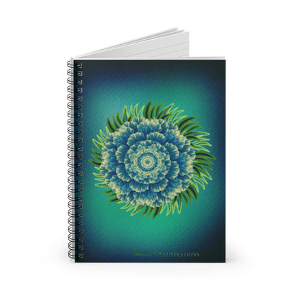 Botanical Spiral Ruled Notebook