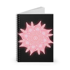 Shadow Bloom Spiral Notebook – Pink Mandala Journal for Writing & Mindfulnes