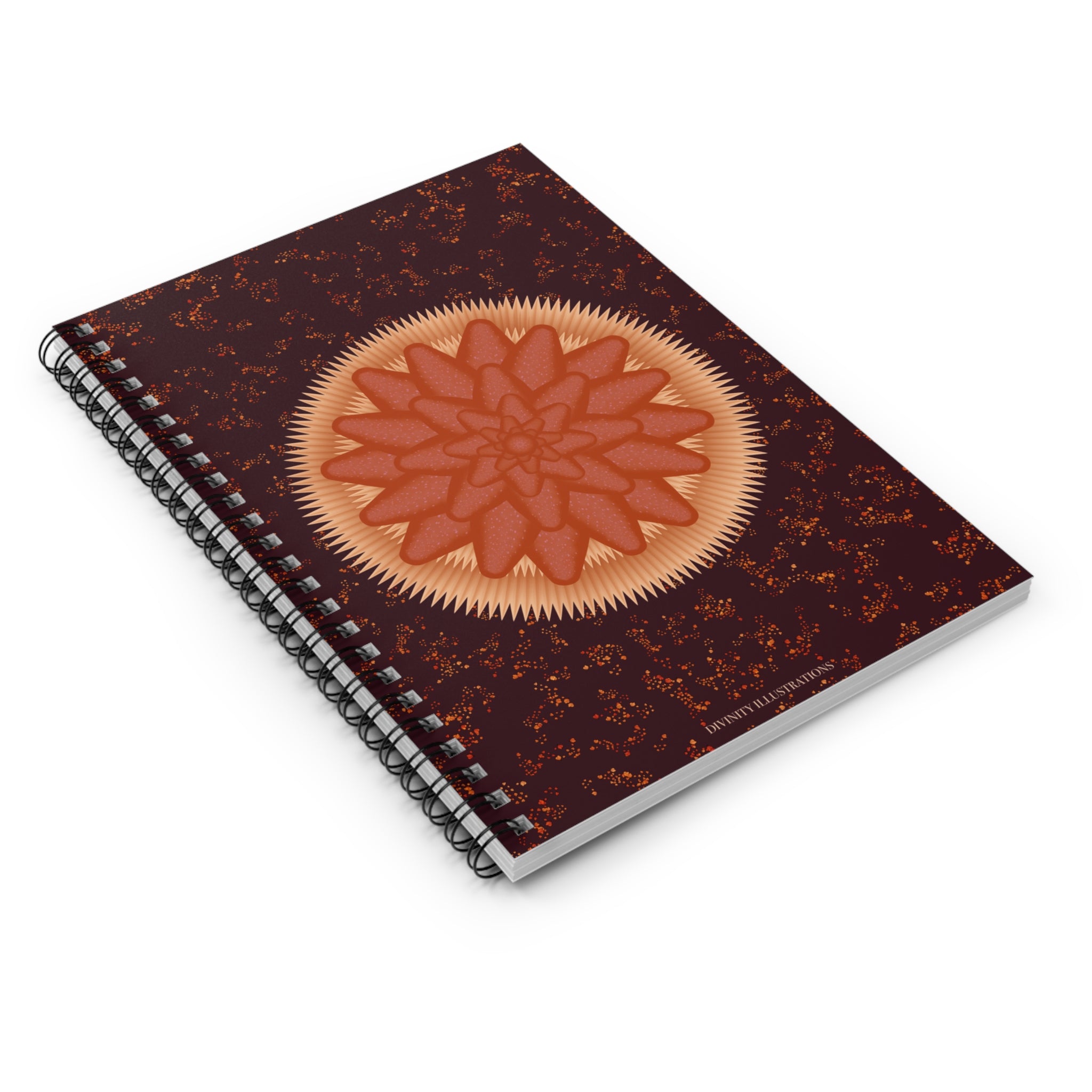 Autumn Bloom Lined Spiral Journal