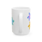 Colorful Plumeria Ceramic Mug – Floral Coffee & Tea Cup