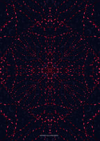 Red geometric pattern on a black background with 'Divinity Illustrations' branding.