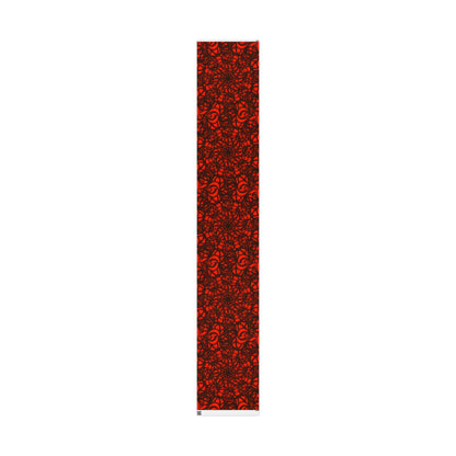 Vibrant Floral Wrapping Paper  Red & Black Decorative Gift Wrap for Holidays, Birthdays, and Special Occasions