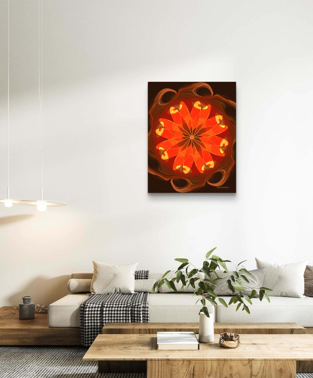 Echoes of Love Within — Abstract Floral Fine Art Print (Unframed)