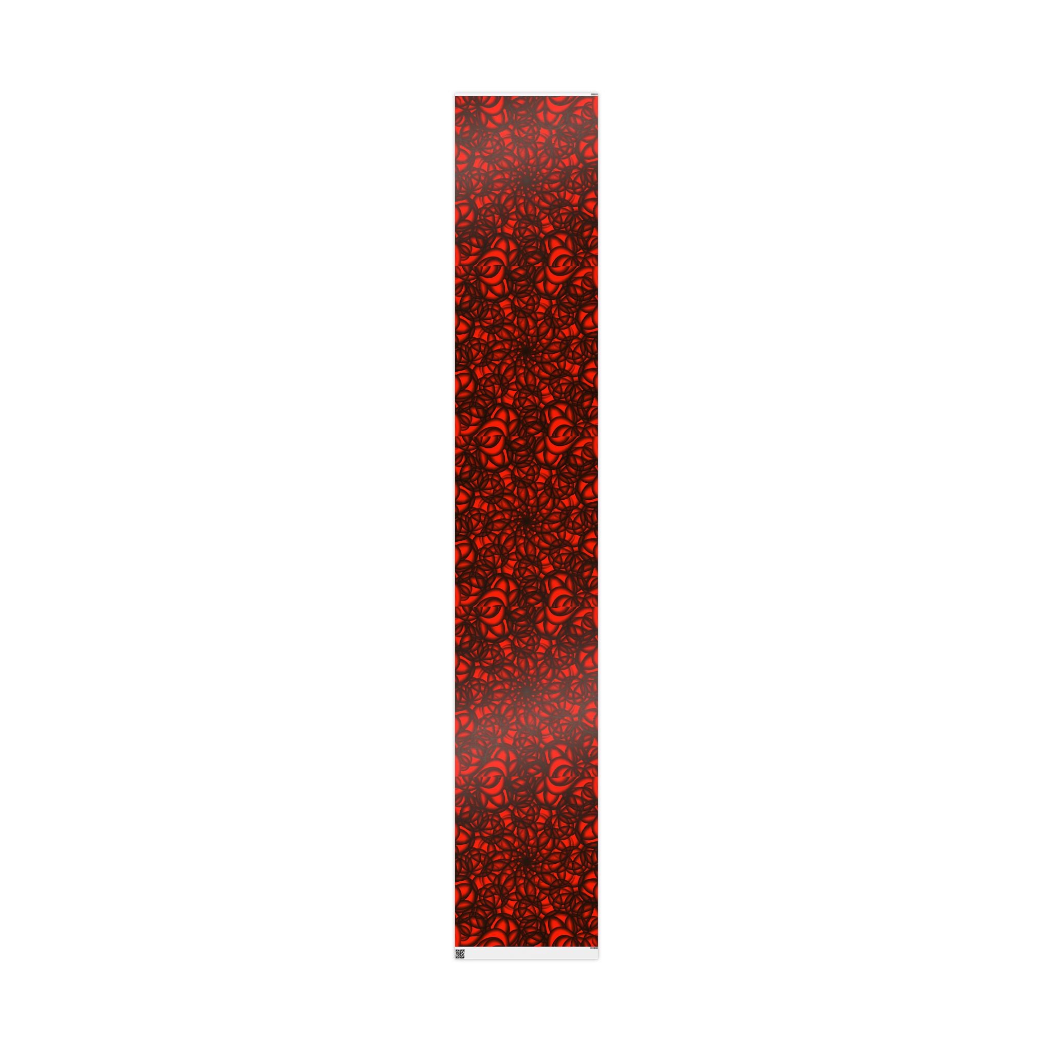 Vibrant Floral Wrapping Paper  Red & Black Decorative Gift Wrap for Holidays, Birthdays, and Special Occasions