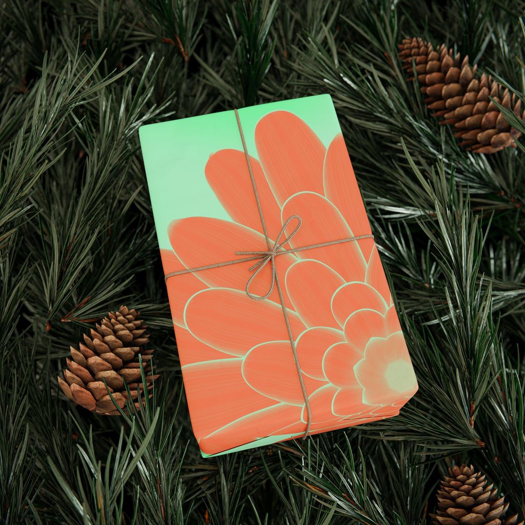 Holiday Floral Gift Wrapping Paper – Vibrant Eco-Friendly Gift Wrap