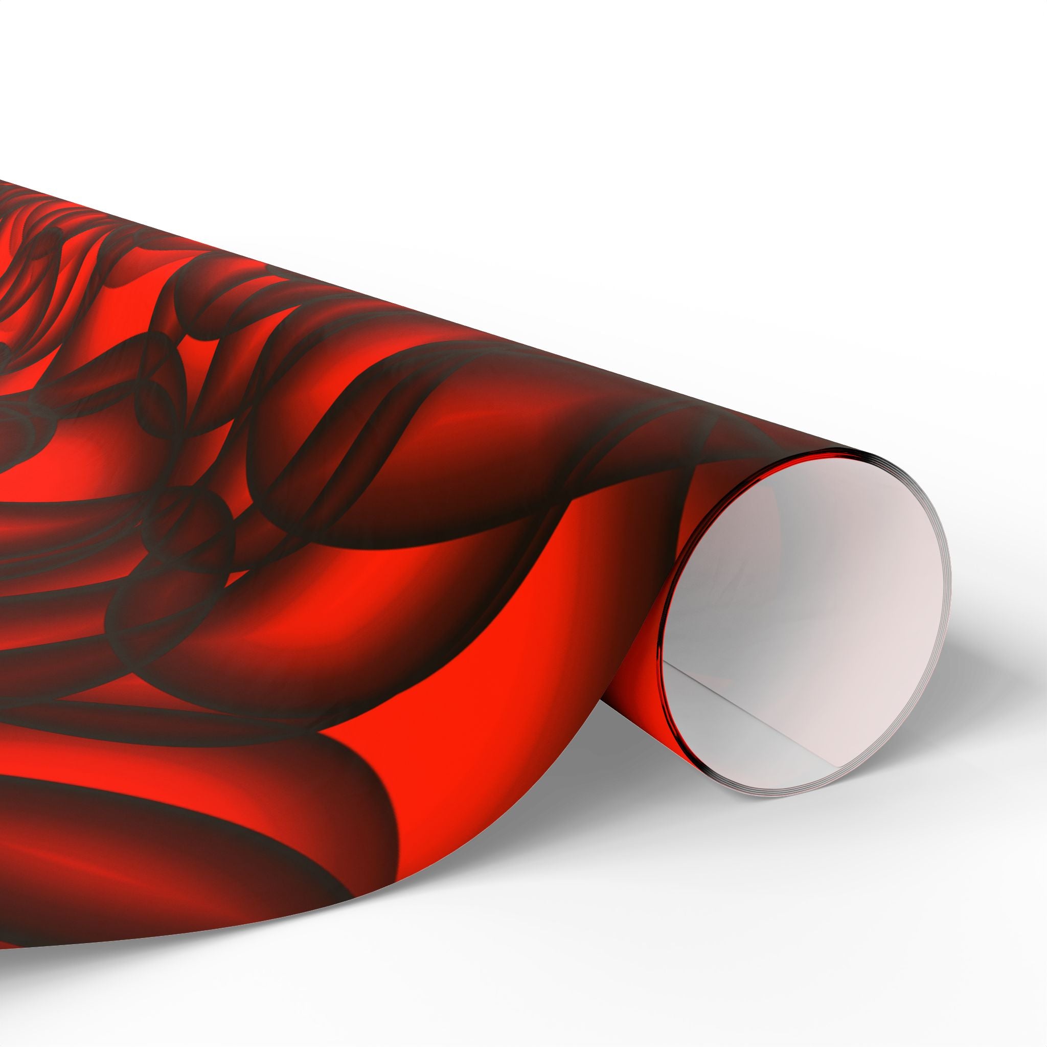 Vibrant Floral Wrapping Paper  Red & Black Decorative Gift Wrap for Holidays, Birthdays, and Special Occasions