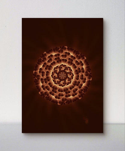 Golden Roots Bloom – Luxury Botanical Art Print for Interior Designers & Collectors